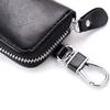 Cow Split Leather Men Women Key Holder House Keychain Bag Organizer Car Key Case Pouch Multifunctional Small Wallet Mini Purse