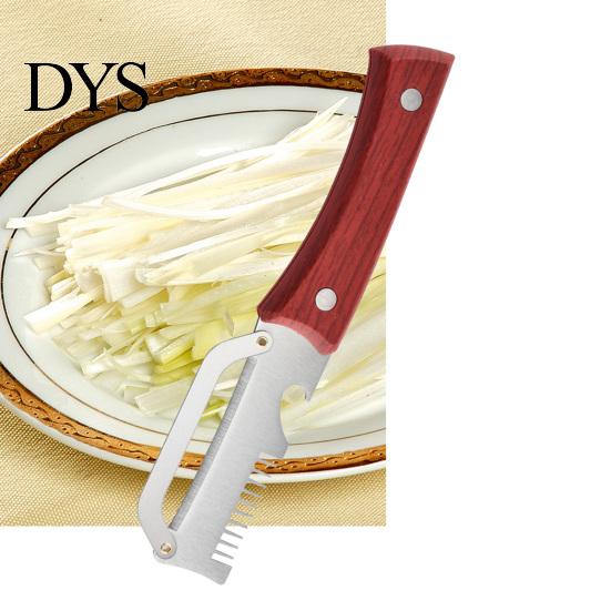 Easy Peel Vegetable Tool Peeler with Wooden Handle Stainless Steel Blade Kitchen Fast Peeling Built-in Bottle Opener for And Slicing Vegetables