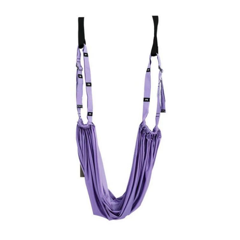 Yoga Stretch Strap Aerial Pilates Fitness Training Band Women Hammock Stretch Trainer with Door Anchor Gym Belt for Home Gym Use
