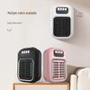 Mini solární elektrický ohřívač: Černý technický ventilátor pro vytápění domácností