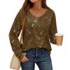 Womens Long Sleeve V Neck Shirts Basic Tee Casual Top Fall Trendy Tunic Outfits Fitted T Shirts