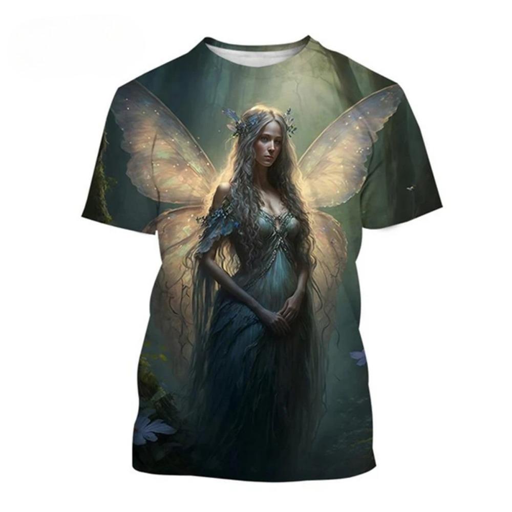 Magical Elf 3D Printed Men's Fashionable Street Round Neck Short Sleeved T-shirt