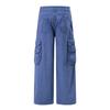 Mens Loose Straight Leg Cargo Pants Streetwear Vintage Multi-Pocket Casual Trousers