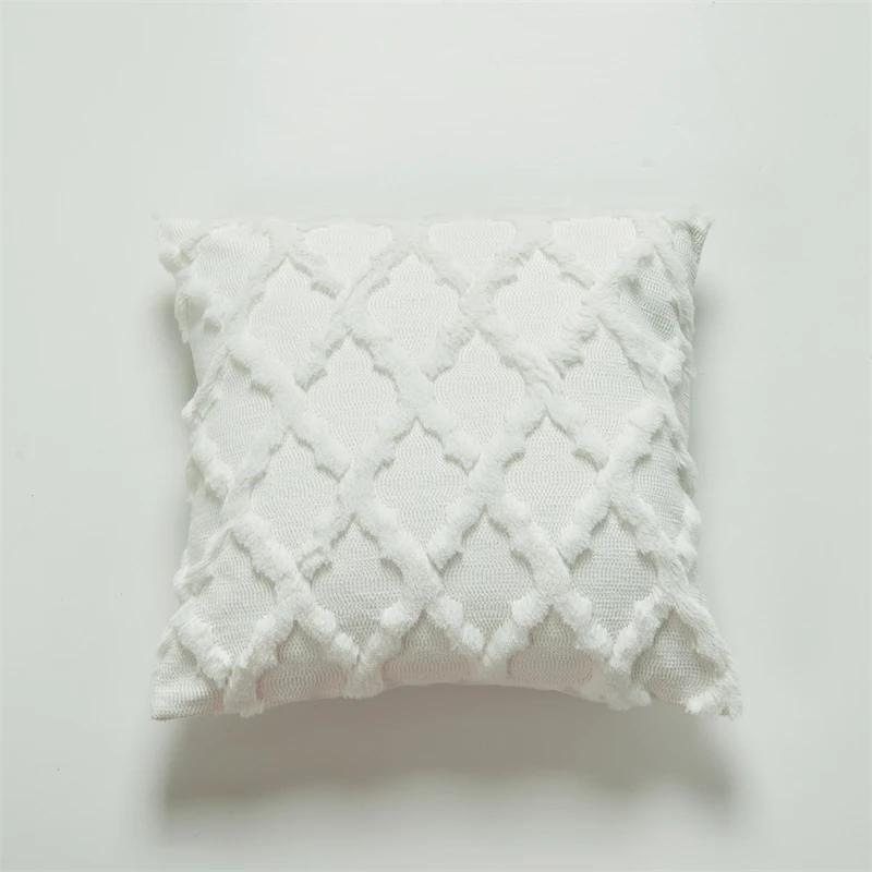 Soft Plush Cushion Cover 45x45cm - Nordic Style Pillowcase for Chair, Couch & Living Room, Stylish Home Decor Essential