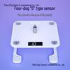2026 USB Rechargeable Electronic Bathroom Scale for Adults - Compact Weight Loss & Household Weighing Device