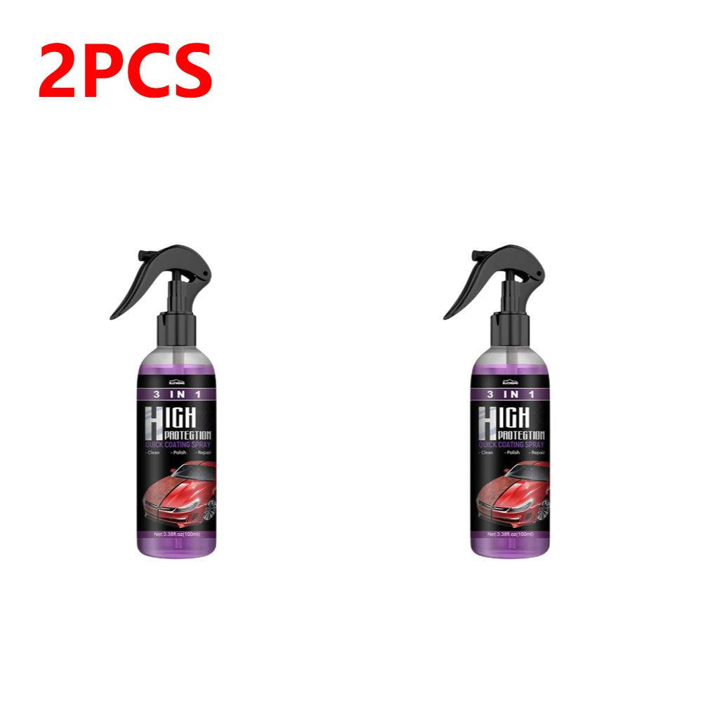1-5Pcs 3 In 1 Car Ceramic Coating Spray 100ML Auto Nano Ceramic Coating Car Exterior Scratch Restorer Ceramic Spray Coating