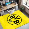 Borussia Dortmund Muster Teppich, Innen-/Außenmatte, für Picknick, Spielzimmer, Schlafzimmer, Büro, Wohnzimmer, Heimdeko Teppich, Geburtstagsgeschenk
