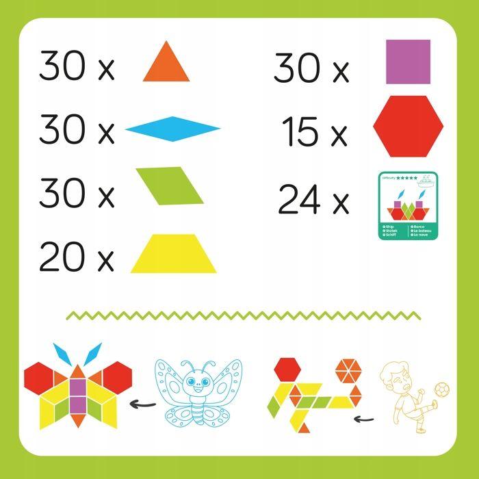 Puzzle en bois éducatif 179 pièces avec 24 cartes multilingues, jeu de mosaïque et logique (GS9054)