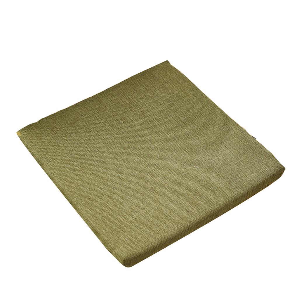 Cotton Linen Seat Cushion Simple Style Breathable Square Office Computer Chair Sitting Cushions Pad Mat for Home Office