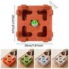 Bite Resistant Cat Maze Play Box Felt Cat Teaser Box Funny Interactive Cat Toy  Kitten
