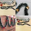 2m Glitter Spesso 65ftx90mm Decorazione Albero di Natale Ghirlanda di Natale Fiocco