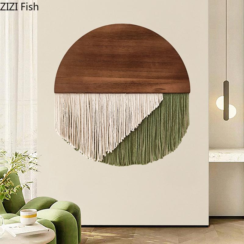 Creative Tassel Tapestry Home Decoration Wall Hanging Ornaments Living Room Background Display Handmade Woven Tassel Tapestry