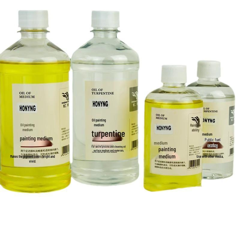 Hibiscus/Rainbow Shadow Odorless Oil Painting Turpentine - Large 250ml/500ml Cleaner & Thinner.