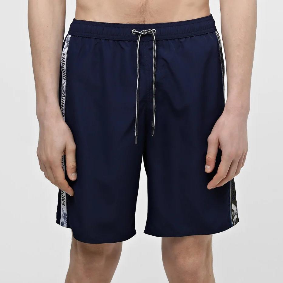 EMPORIO ARMANI SS24 Beach Shorts Men's Dark Blue 211753-4R443-06935