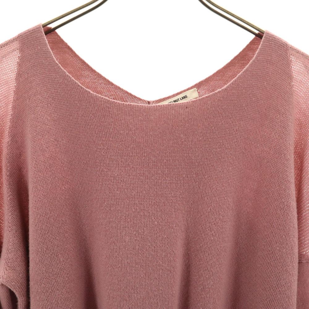 Helmut Lang Long Sleeve Knit P Dusty Pink Sweater Women Used