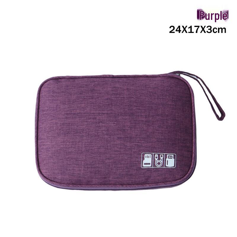 Multifunctional Waterproof Travel Storage Bag for Cables, Chargers, Power Banks, and Earphones