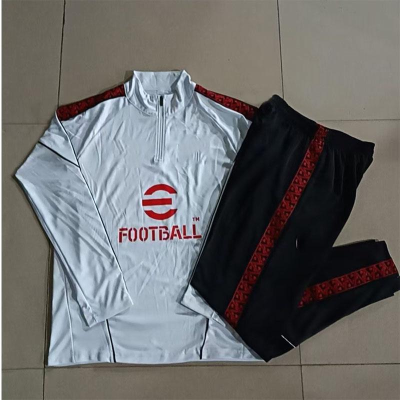 

AC Milan White Long Sleeve Training Suit Football Kit S-2XL S білий