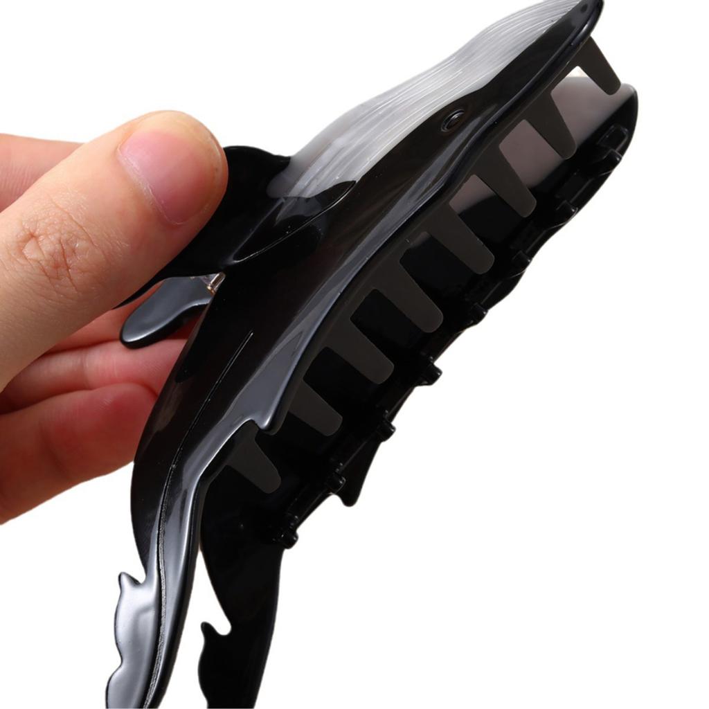 Multifuntional Whale Shape Hair Clip Whale Hair Grip Stylish Headpiece Acrylic Texture for Home Office and School Use