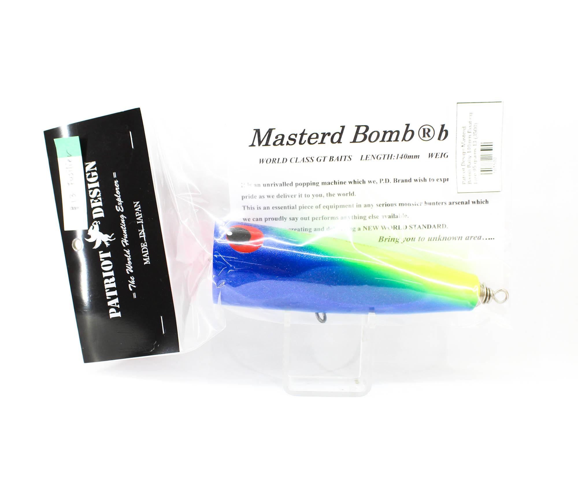 

Patriot Design Masterd Bomb Baby 140mm Floating Lure 95 grams 13 (3500)