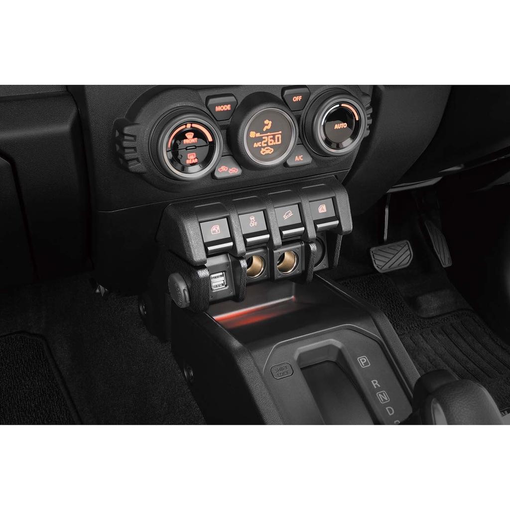 Carmate NZ587 Power Supply Unit for Suzuki Jimny Jimny Sierra Car Accessory USB Power Supply Jimny-specific JB64, JB74, Socket,