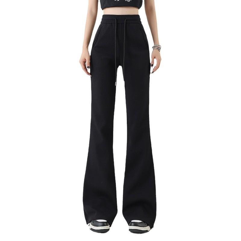 Womens High Waist Relaxed Cotton Casual Pants With Pockets For Spring Autumn Wear