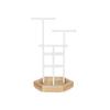 Jewellery Display Stand Holder, Metal Wood Jewellery Tree Necklaces, Bracelets, Earrings, Studs, Rings, Gift Girls Women, White