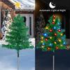 Solar Christmas Tree Simulation Light Outdoor Waterproof LED Lawn Garden Patio Porch Landscape Decorative Lamp for Holiday Party