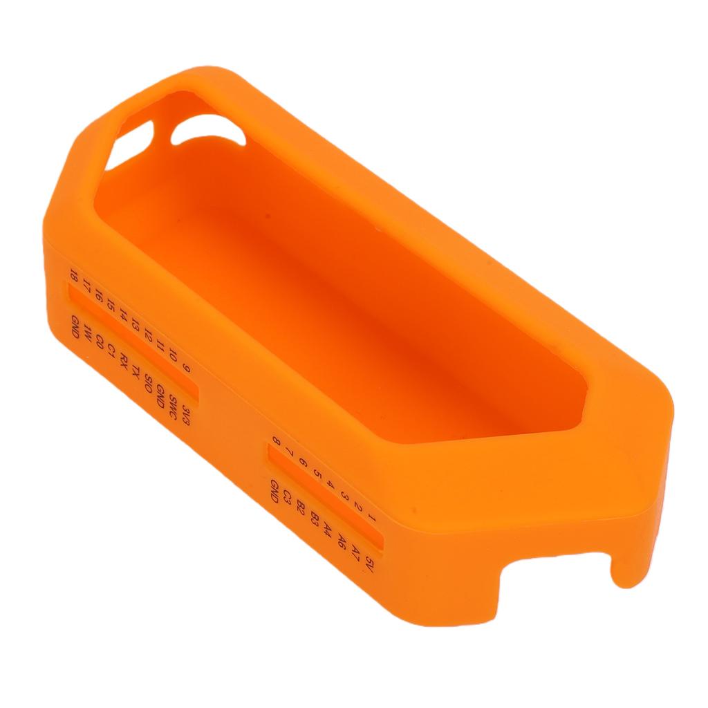 Silicone Case Fit for Flipper Zero Device Dust Proof Shockproof Soft Protective Cover Orange