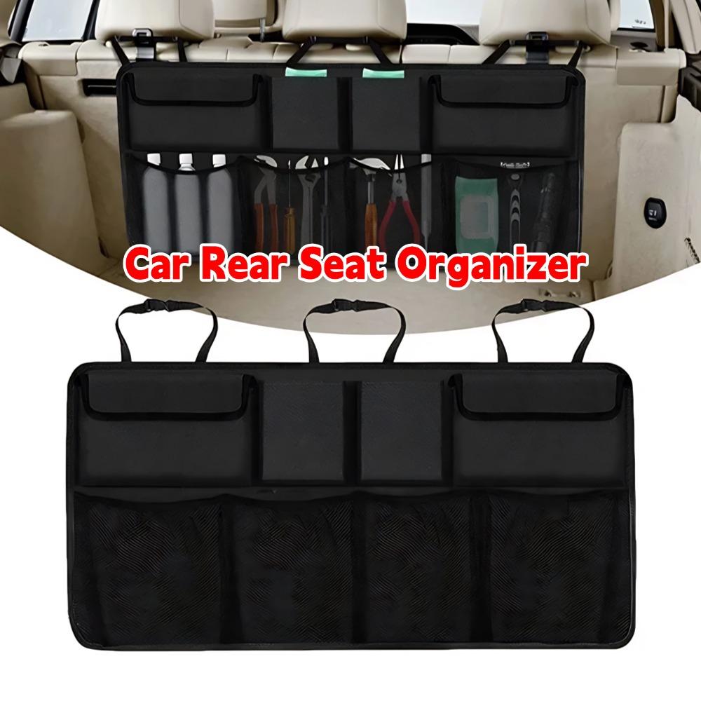Oxford fabric Car Trunk Organizer Automatic Storage Bag SUV Car Rear Seat Backrest Hanging Bags Net Bags Travel Storage Bag Accessories