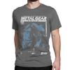 Herren Damen MGS1 Solid Snake Spiel T-Shirt Metal Gear Baumwolle Oberteile Lustige Kurzarm Rundhals T-Shirts Klassische T-Shirts
