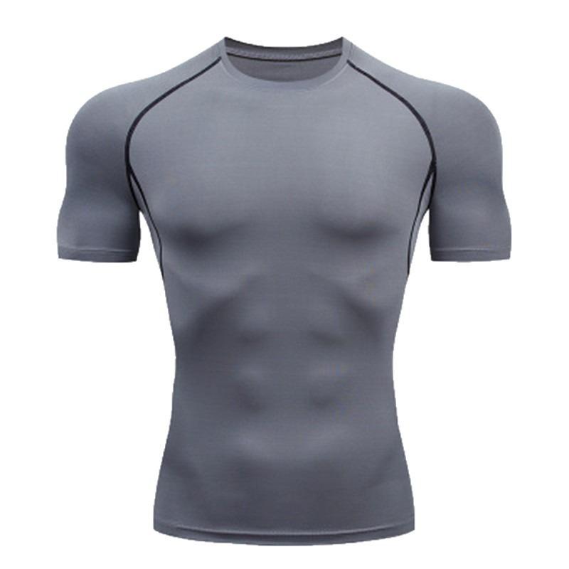 Men's 2026PRO Tight-Fit Quick Dry Short Sleeve Sports Tee - Breathable Muscle Control for Fitness Training