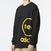 Adidas Neo FW22 Printed Logo Crew Neck Sweatshirt Men Tops Black HN8730