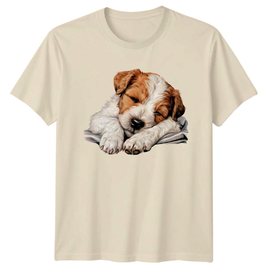 Sleeping Puppy Dog Animals Unisexs TShirt Unisexs Tee Graphic Unisex Top d