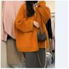 Lazy Style Soft Waxy Loose Cardigan Sweater Jacket Women's Autumn and Winter Outer Wear Korean Version of The Solid Color Large Board Sweater Women