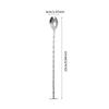 Stainless Steel Stir Bar Spoon Mixing Ounces Cocktail Spoon Spiral Pattern Bartender Tools Teadrop Spoon Bar Tool