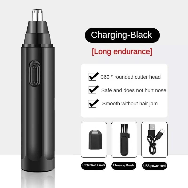 Electric Nose Trimmer for Men Battery Ear Trimmer for Men Women Mini Portable Nose Hair Shaver Waterproof Safe Clean