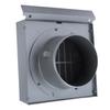 Nerezová ocel Větrací potrubí Nástěnná vzduchová ventilační mřížka pro Ventilátor Odsavač par 100mm potrubí