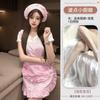Sex Underwear Pink Chef Polka Dot Plaid New Lace Headscarf Hairpin Sweet and Sexy