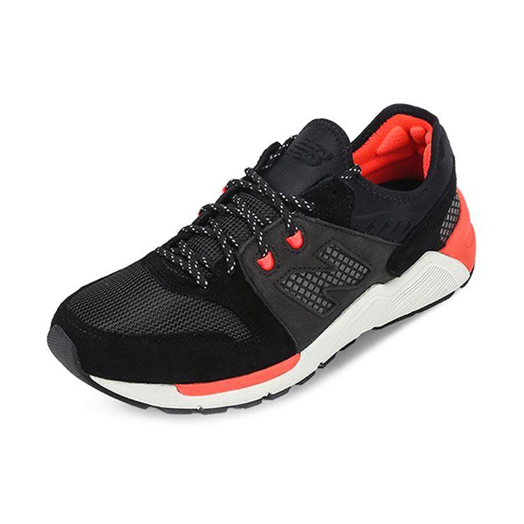 New Balance Nb 009 Sport Trend Amortizare Material Pantofi de Alergare Low Top Bărbați sneaker Negru Roșu ML009HV