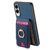 For Samsung Galaxy S25 Edge Case Compatible with MagSafe Leather Back Cover with Detachable Card Holder Kickstand