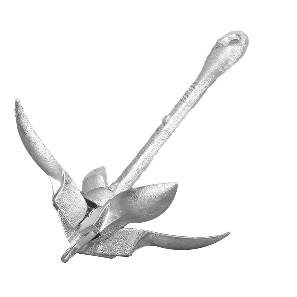 3.3lbs Foldable Grapnel Anchor Stainless Steel Galvanized for Marine Boat Yacht Rafts Canoes Kayaks