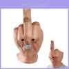 Middle Scary Finger Halloween Mask Latex Full Head Costume Party Cosplay Prop