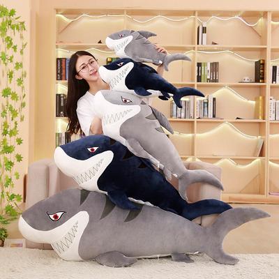 Big Shark Plush Toy Doll Throw Pillow Male White Shark Holding Sleeping Doll Children Girl Birthday Gift