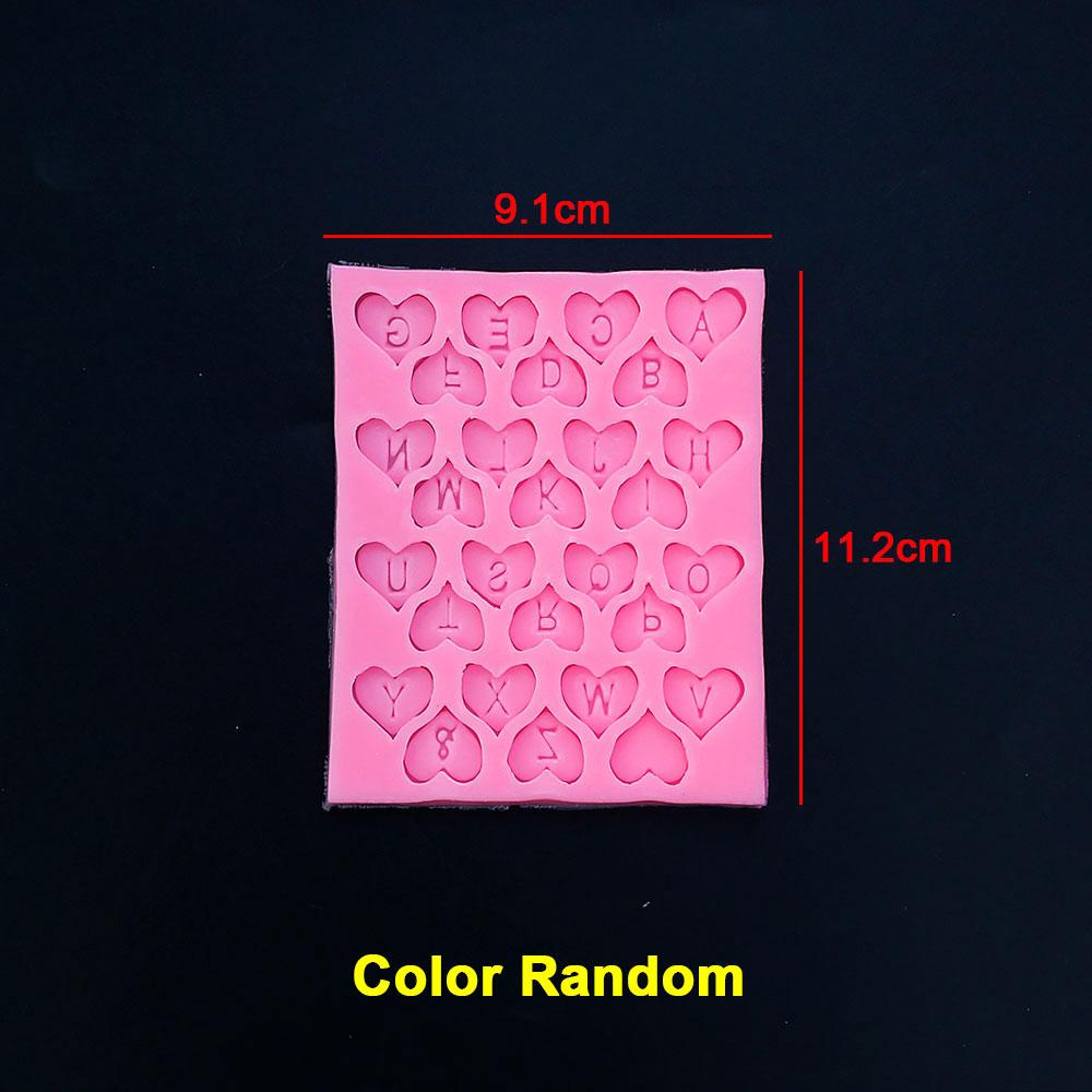 Silicone World 3D Letter Number Silicone Mold Cake Flipping Sugar Chocolate Cake Mold Baking Tools Alphanumeric Resin Molds