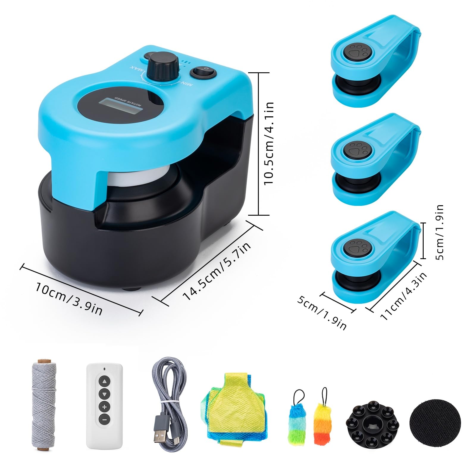 

Умные игрушки для кошек для домашних кошек Интерактивная игрушка для кошек Колесо-тренажер Новая беговая дорожка для кошек с регулируемой скоростью Игрушка, имитирующая охоту синий