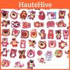 Cute Strawberry Bear Stickers 50 Adorable Cartoon Waterproof Decals For Luggage Notebook And Water Bottle