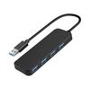 FineGood USB 3.0 Hub Expansion 4 Port USB A 5Gbps High Speed Data Transfer Extension Cable Lightweight Compact 4in1 USB Hub Compatible with Laptops