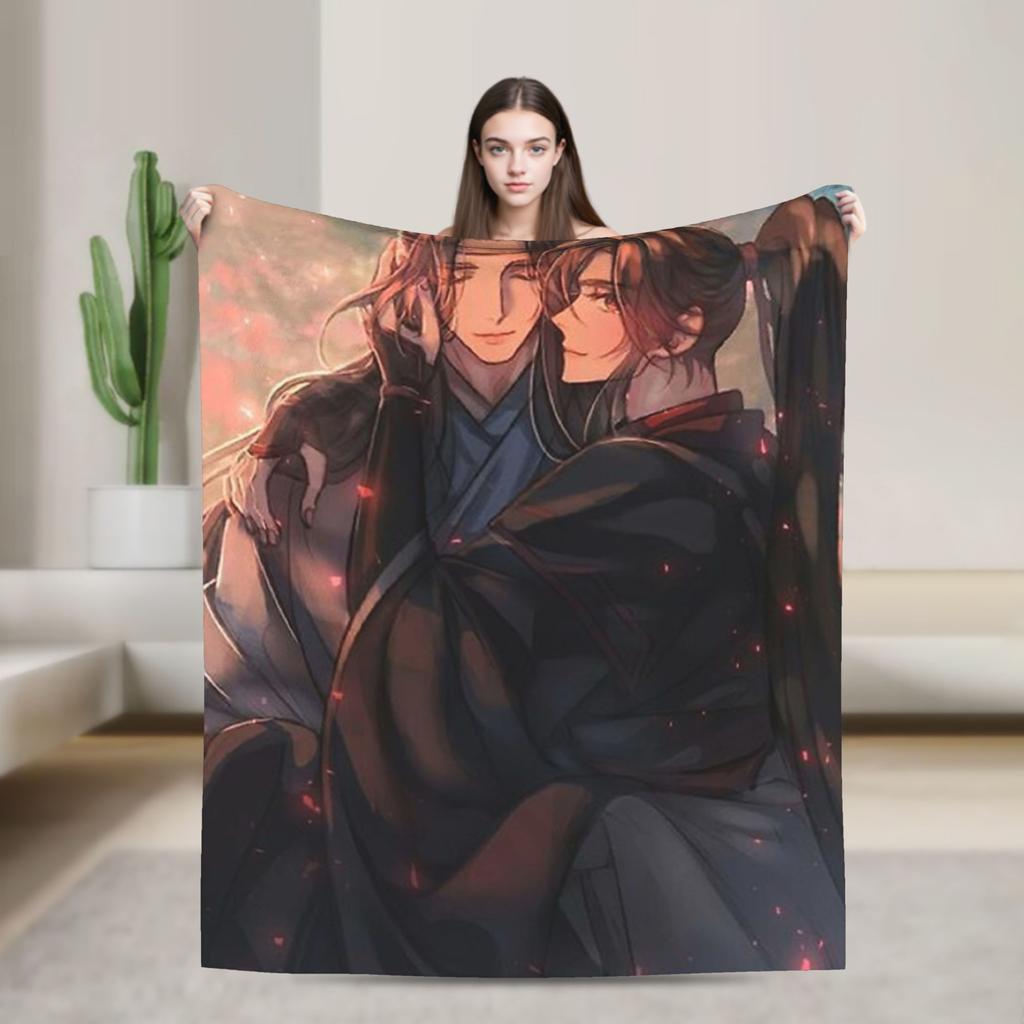 the Untamed Blanket Cute Rabbits Flannel Funny Soft Throw Blanket for Chair Covering Sofa Spring/Autumn