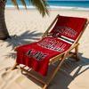 Buccaneers Football Team Spirit Personalized Text Beach Towel Super Soft Microfiber Quickdry Fabric Perfect for Traveling Yoga Camping and Swimming