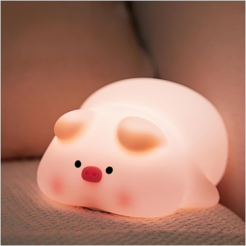 2024 Cute Pumpkin Night Light, Touch Lamp with 3 Brightness Levels, Soft Silicone Rechargeable Warm Light for Women and Kids